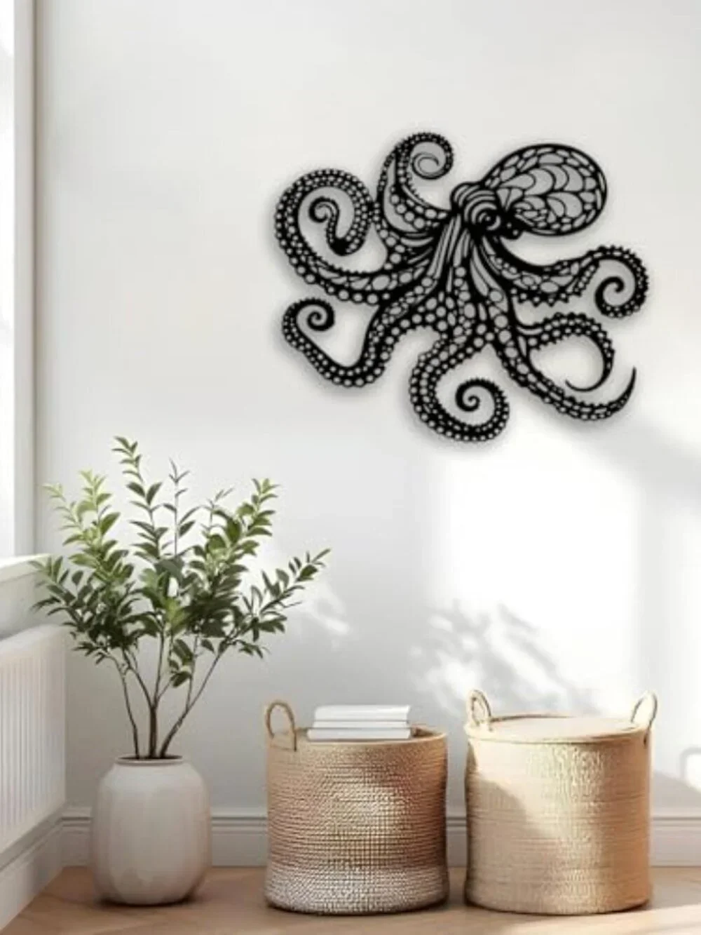 BRAND NEW Octopus Metal Wall Decor - Gothic Nautical Room